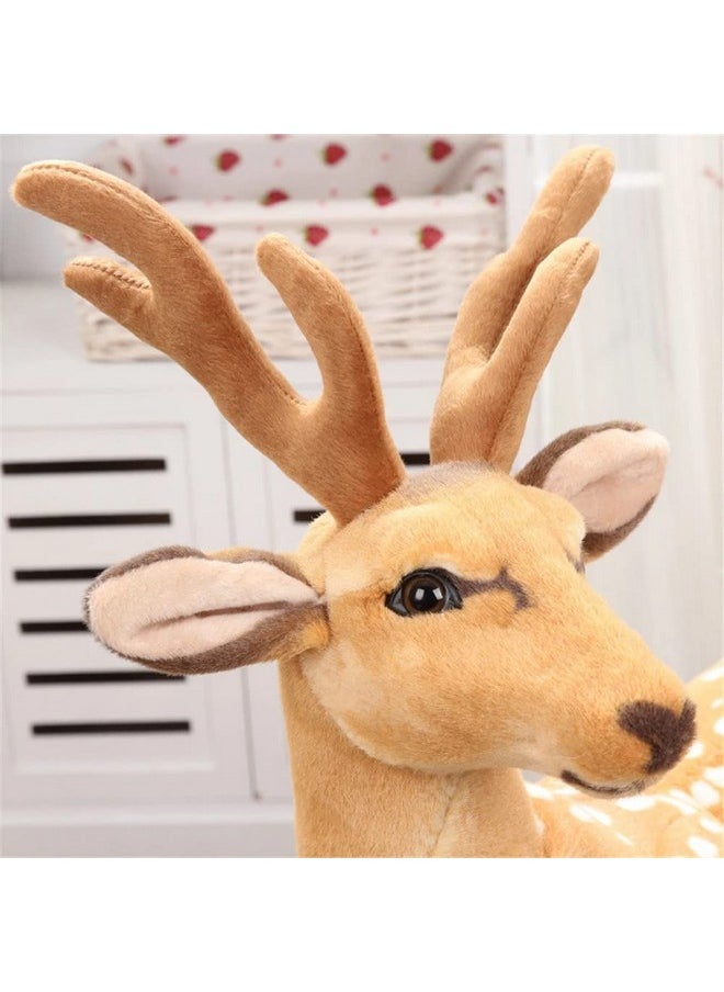 Standing Deer Soft Stuffed Plush Animals Toy For Kids Birthday Gift (Size: 40 Cm; Color: Brown)