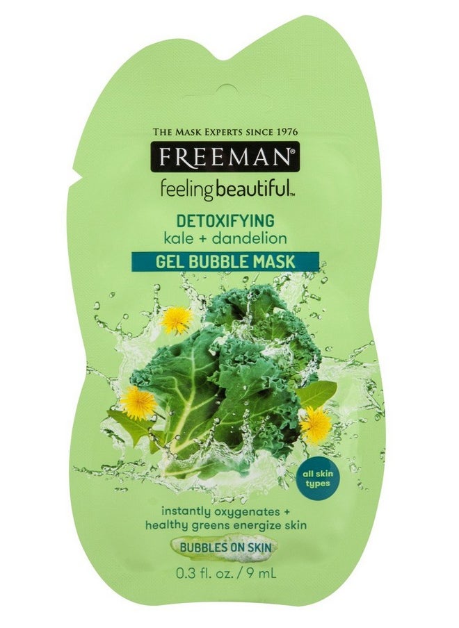 Facial Kale+Dandelion Detoxifying Gel Mask (6 Pieces)