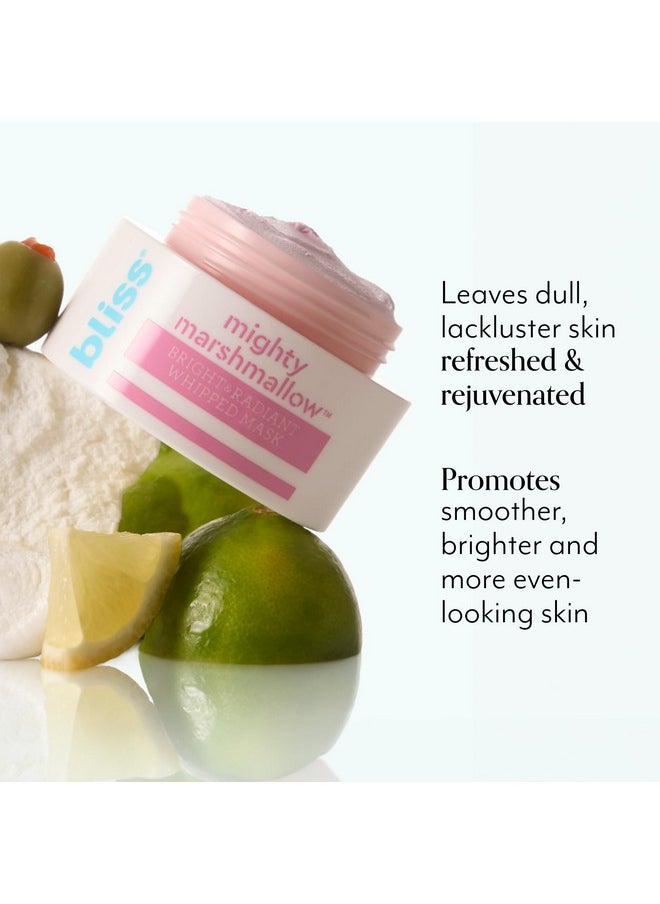 Mighty Marshmallow Bright & Radiant Whipped Mask - Brightening & Hydrating Face Mask - 1.7 Oz - Luminious Skin - Clean - Vegan & Cruelty-Free - All Skin Types
