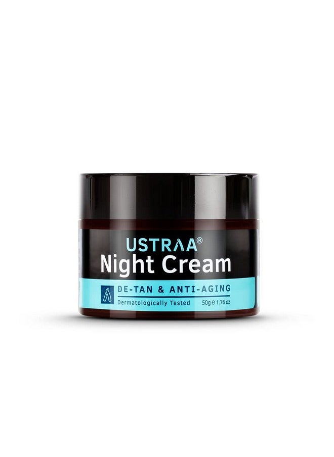 Bright Skin Combo - 20% Vitamin C Face Serum With Hyaluronic Acid 30Ml & Night Cream With Niacinamide 50G, Dermatologically Tested For Skin Brightening