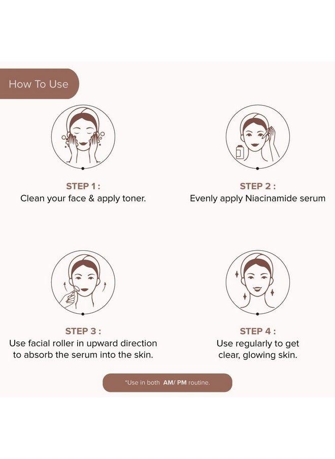 Niacinamide Serum For Improves Skin Texture | Clears Acne Marks And Blemishes, Face Serum For Men & Women, 30 Ml