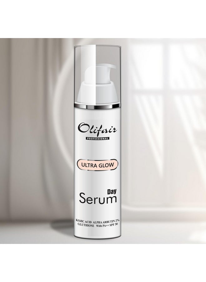 Olifar Ultra Glow Day Serum With Kojic Acid, Alpha Arbutin And Glutathione And Pa++ Spf30 (30 Ml)