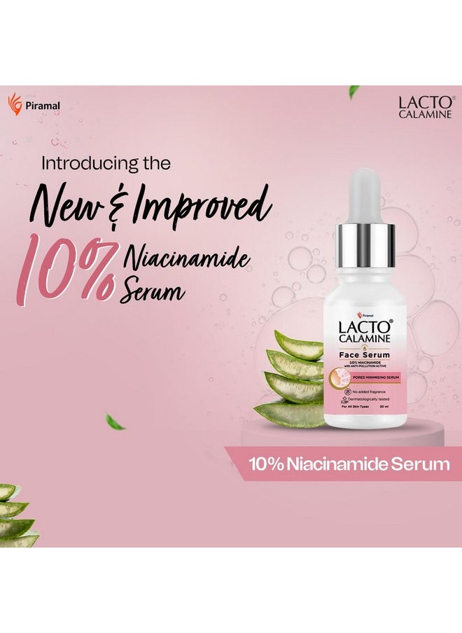 10% Niacinamide Face Serum | 30Ml X Pack Of 2 | Pore Minimizing, Acne Marks, Blemishes & Oil Balancing | Face Serum For Women & Men | Reduces Pigmentation | Dermatologically Tested