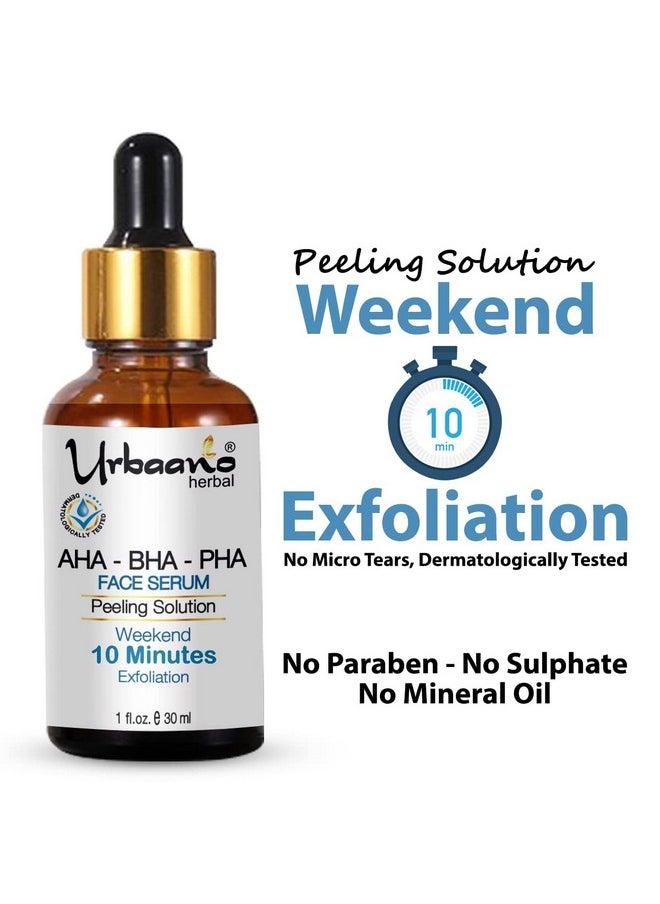 Skin Nourishing Kumkumadi Face Oil, Peeling Serum Combo For Acne, Helps Reduce Dark Spot, Blemishes - 30Ml Each