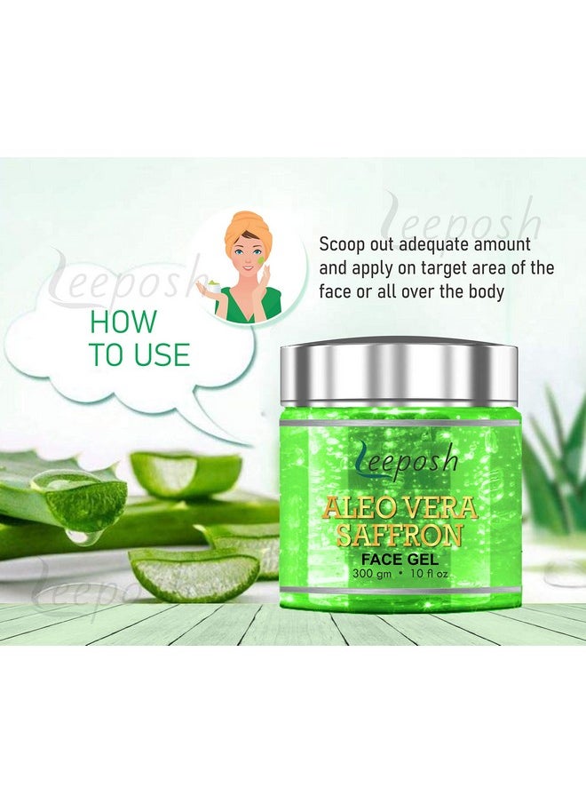 Leeposh Aloe Vera Gel Hydrating Facial Gel Pure Aloe Vera Gel 300 Ml