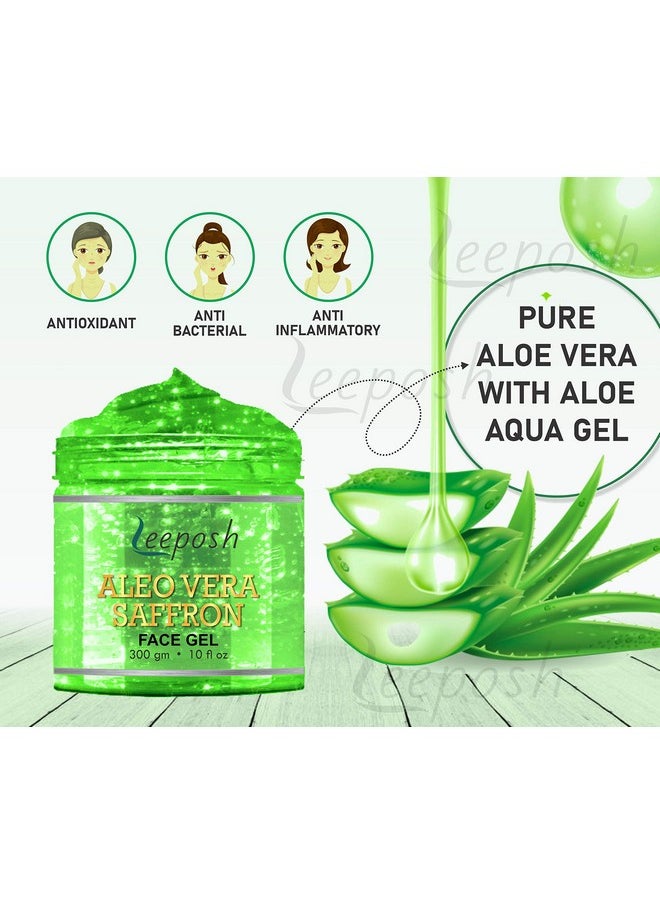 Leeposh Aloe Vera Gel Hydrating Facial Gel Pure Aloe Vera Gel 300 Ml