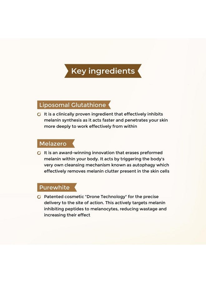 Skin Brightening Serum | Liposomal Glutathione | Evens Skin Tone| 30Ml
