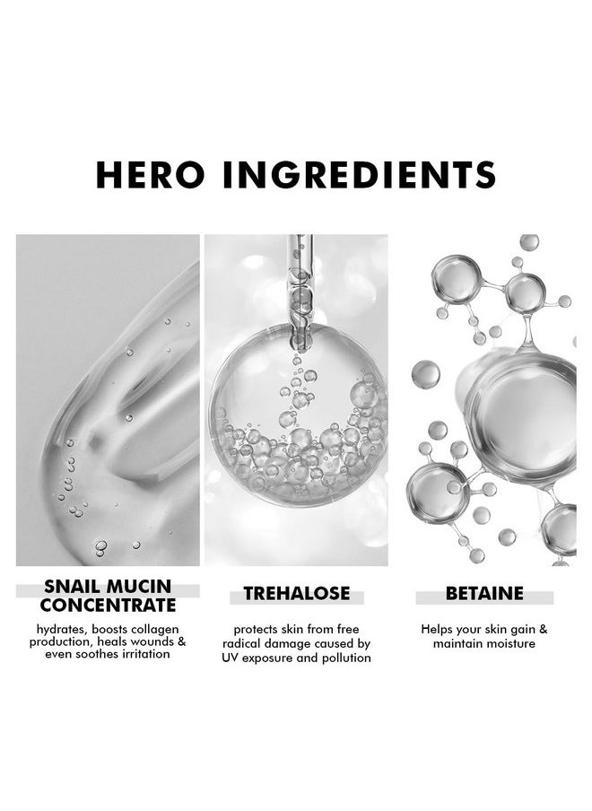 Snail Mucin Serum | 50Ml | Barrier Repair Essence For Face, 97% Active Snail Mucin Filtrate, Betaine & Trehalose, For Dryness, Damaged Skin, Face Serum For Men & Women - Snail Magic