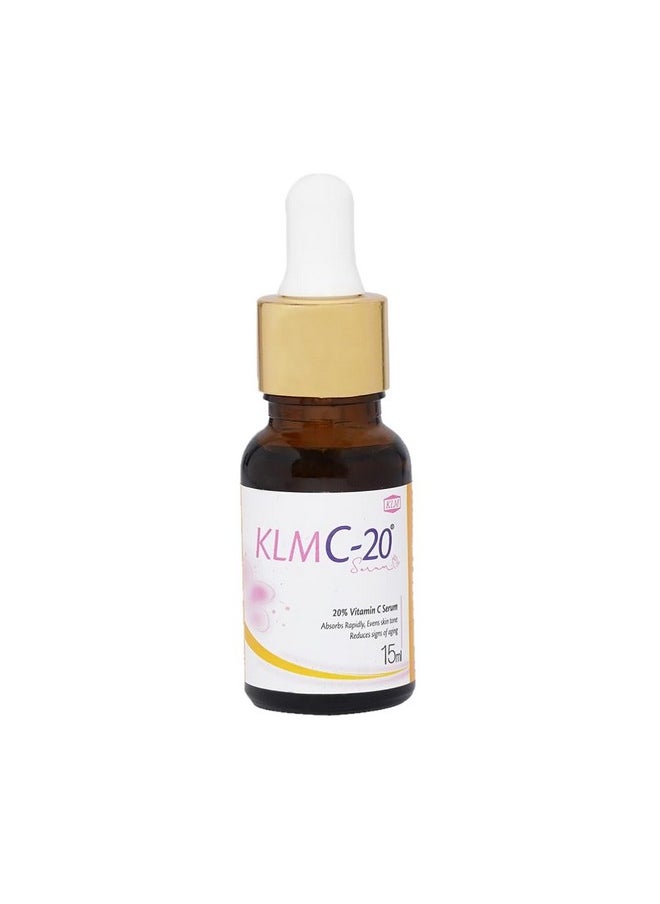 C-20 Face Serum 15Ml | High-Potency Vitamin C For Radiant Skin | Antioxidant Protection | Dermatologist Approved