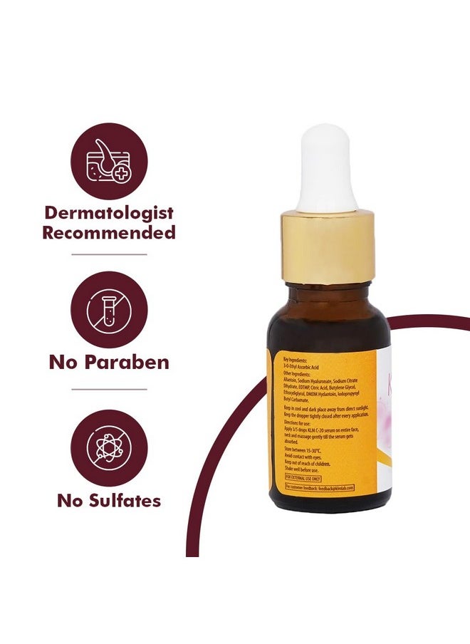 C-20 Face Serum 15Ml | High-Potency Vitamin C For Radiant Skin | Antioxidant Protection | Dermatologist Approved
