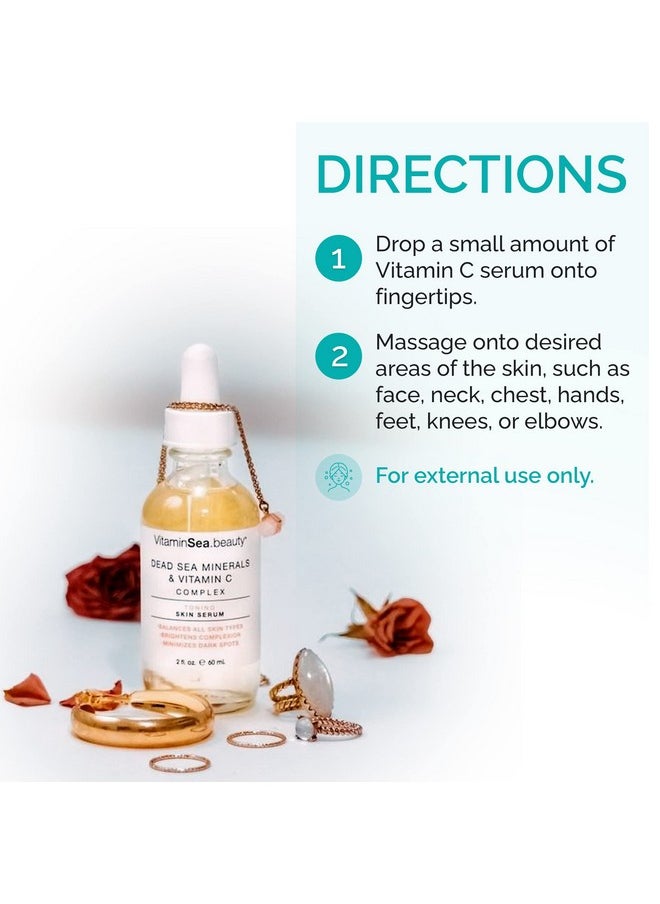 Anti-Aging Toning Skin Serum For All Skin Types | Contains Dead Sea Minerals & Vitamin C For A Youthful Glow| 60 Ml