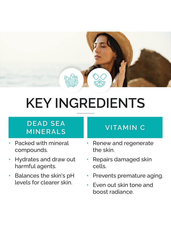 Anti-Aging Toning Skin Serum For All Skin Types | Contains Dead Sea Minerals & Vitamin C For A Youthful Glow| 60 Ml