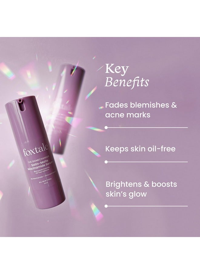 5% Niacinamide Face Serum | Fades Blemishes & Acne Marks | Reduce Dark Spots | Controls Oil And Brightens Skin | Lightweight & Non-Sticky | All Skin Types | Men & Women - 30Ml