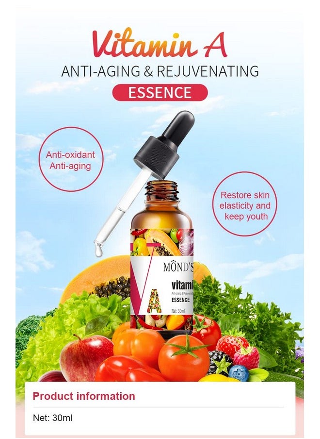 Vitamin A Retinol Face Serum With Hyaluronic Acid And Vitamin E For Anti-Aging (Night Serum) - 30Ml