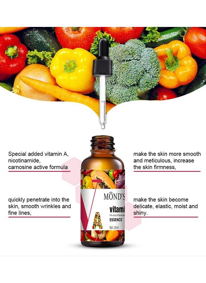 Vitamin A Retinol Face Serum With Hyaluronic Acid And Vitamin E For Anti-Aging (Night Serum) - 30Ml