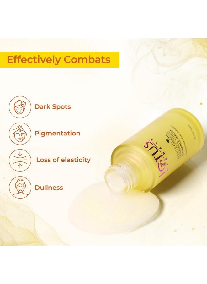 Whiteglow Vitamin C And Gold Radiance Face Serum | Reduces Dark Spots | Enriched With Vitamin C & Gold | | 100X More Vitamin C | Smoothens Skin | Boosts Radiance | Paraben-Free | 30Ml