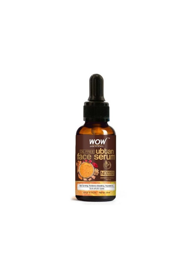 Ubtan Face Serum | Oil Free | For Tan, Radiance Boosting & Rejuvenating Skin | Smoothen Skin Tone | Paraben Free | Face Serum For Women & Men | 30 Ml