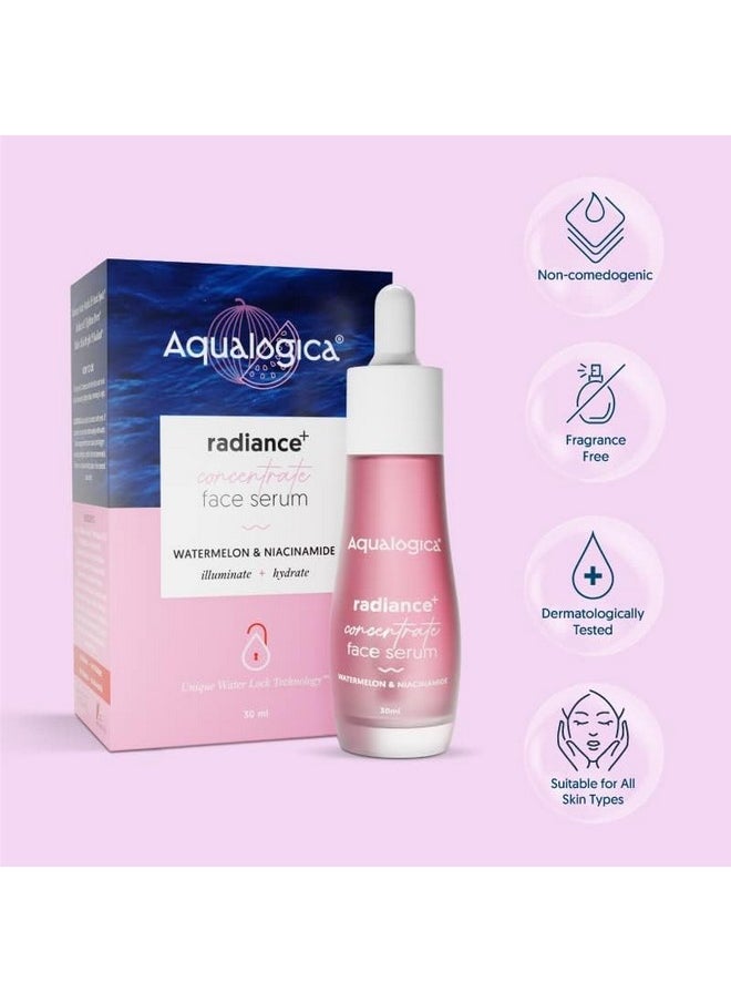 Radiance+ Concentrate Niacinamide Face Serum With Watermelon For Men And Women Radiant Look -For Glowing, Oily And Dry Skin -30Ml