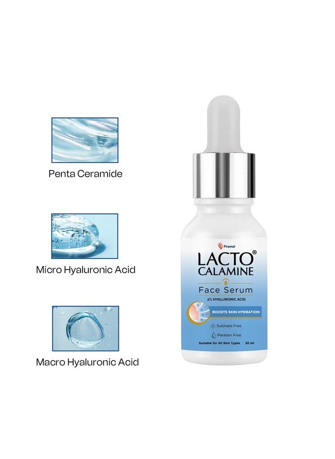 2% Hyaluronic Acid With Penta-Ceramide Complex |30 Ml | Daily Face Serum, Intense Hydration For Plump & Bouncy Skin| Unisex | Suitable For All Skin Types |No Parabens, No Sulphates