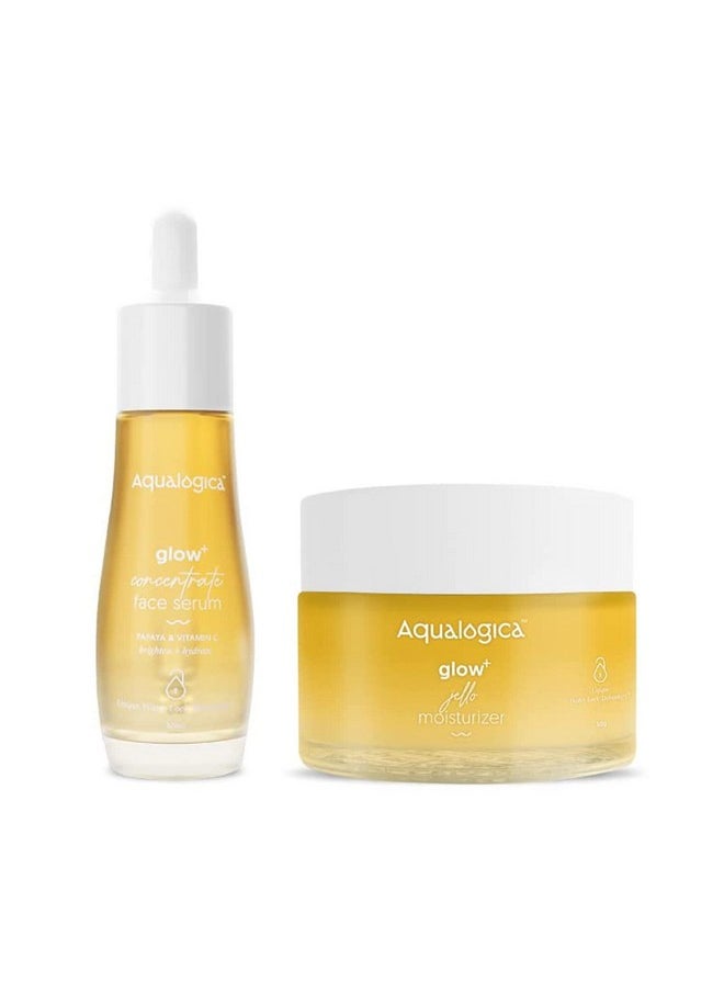 Own The Glow Duo Face Serum (30Ml) | Gel Moisturizer (50G)