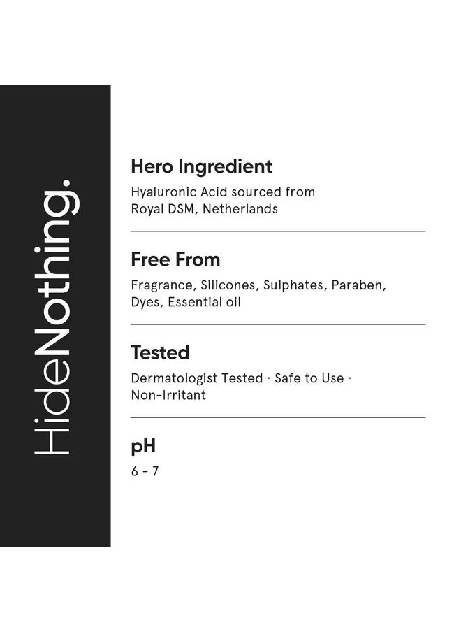 2% Hyaluronic Acid + Pga Serum For Intense Hydration, Glowing Skin & Fine Lines | Daily Hydrating Face Serum For Women & Men With Dry, Normal & Oily Skin | 30 Ml