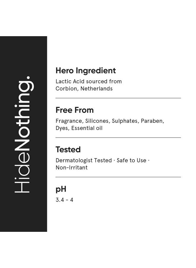 10% Aha Bha Exfoliating Serum For Beginners, Ahas (Lactic Acid & Glycolic Acid) & Bha (Salicylic Acid) Serum, 30Ml
