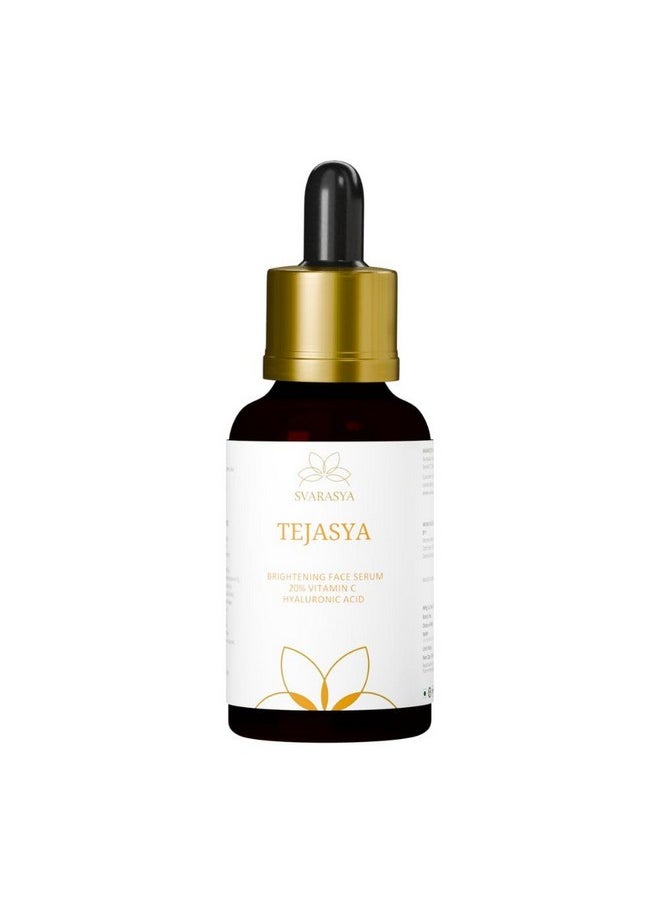 Tejasya 20% Vitamin C & Hyaluronic Acid Face Serum, Anti-Pigmentation For Men & Women | 30Ml