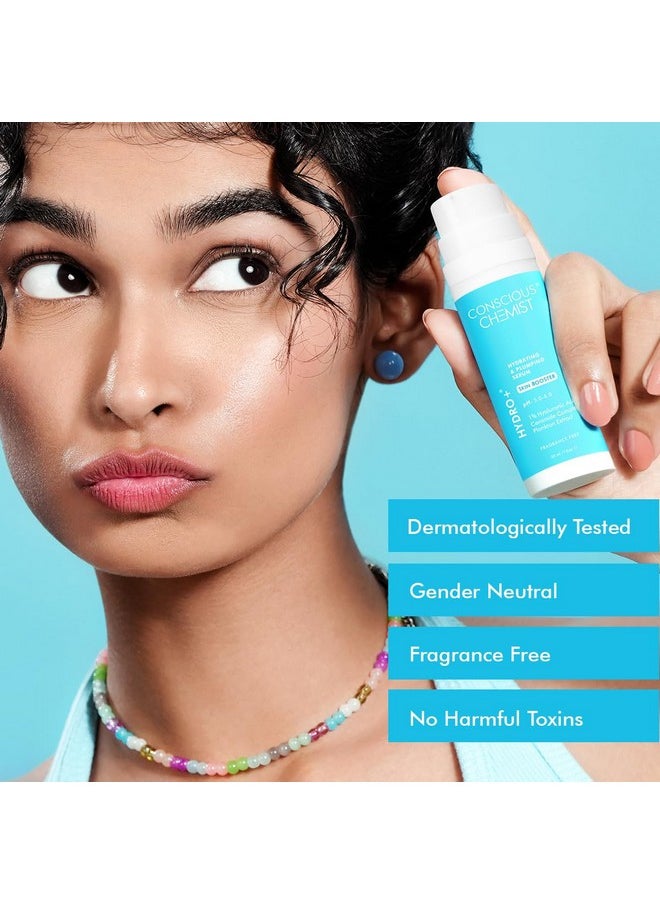 1% Hyaluronic Acid Serum | 30Ml | Face Serum For Dry Skin, Ceramide Serum With Plankton Extract, Treat Dull & Dehydrated Skin, Plumps & Hydrates, Face Serum For Men & Women - Hydro+