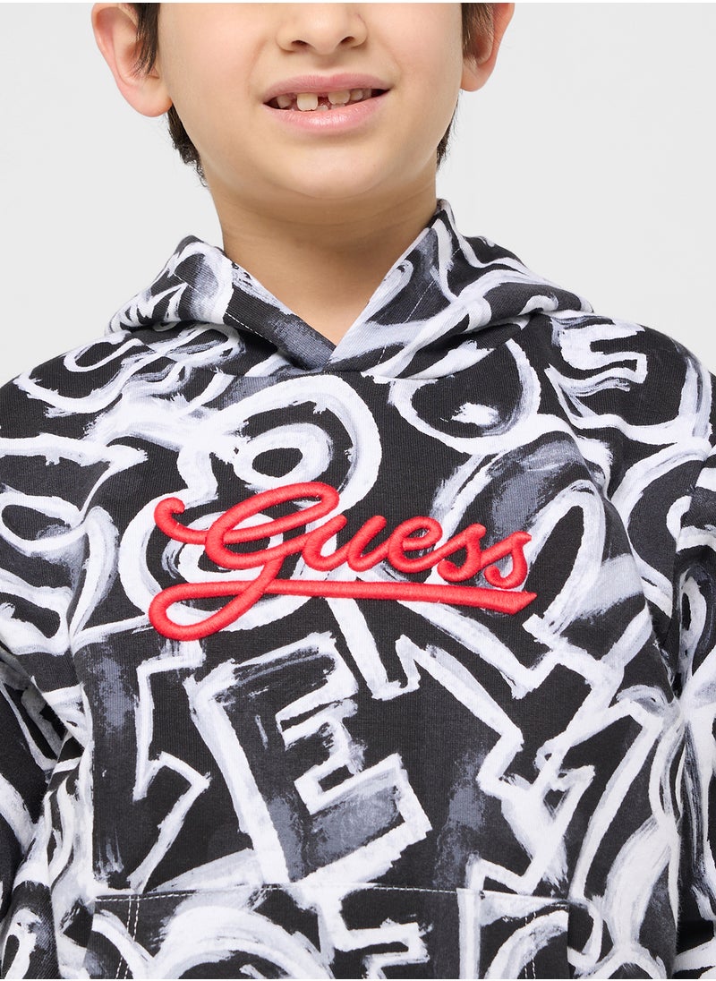 Kids Detail Logo Hoodie