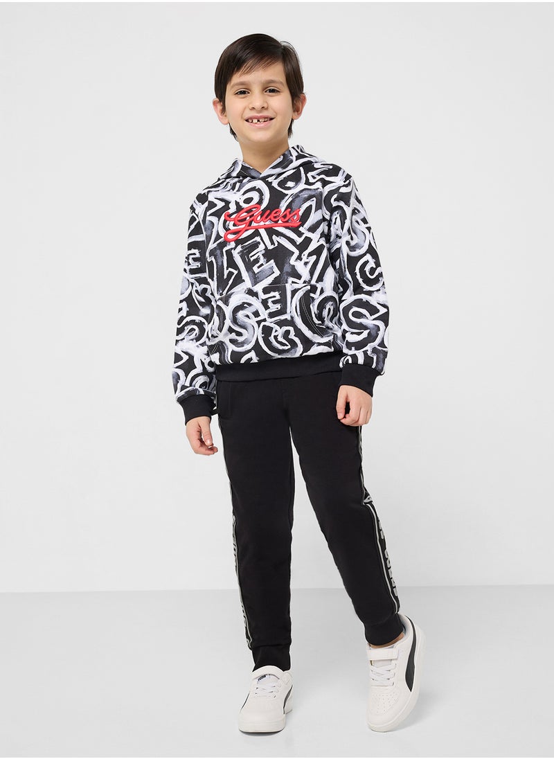 Kids Detail Logo Hoodie