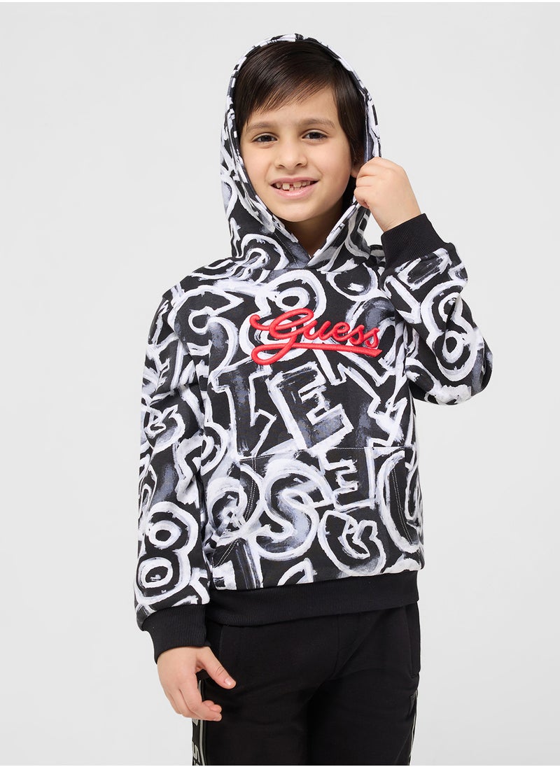 Kids Detail Logo Hoodie