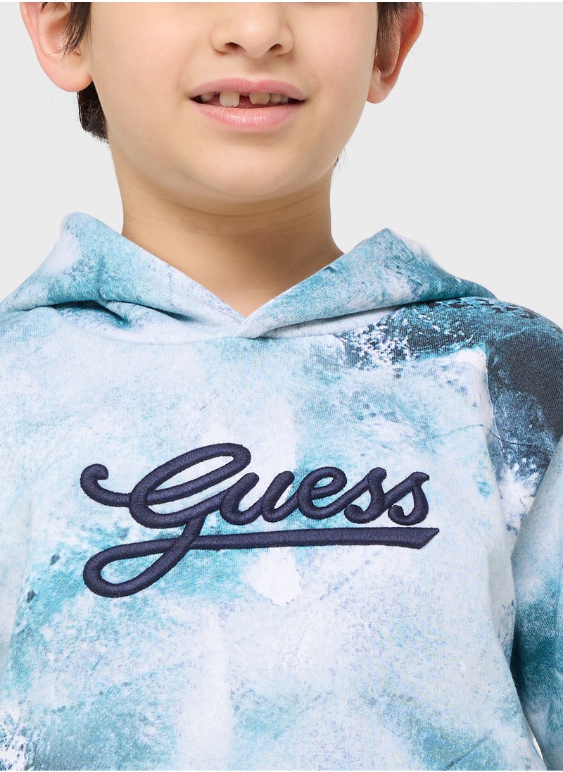 Kids Detail Logo Hoodie
