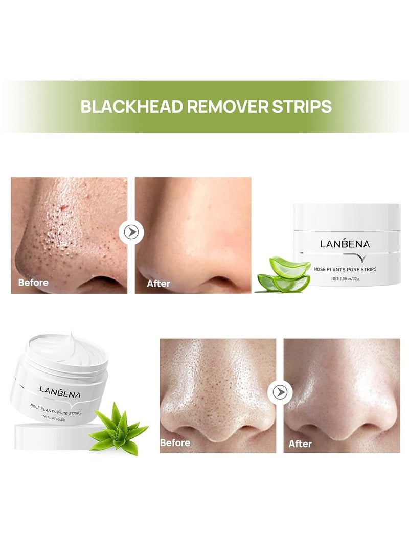 LANBENA Blackhead Remover - Peel Off Mask for Nose & Face, Blackhead Removal Kit 1.05oz