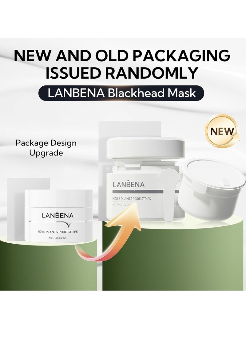 LANBENA Blackhead Remover - Peel Off Mask for Nose & Face, Blackhead Removal Kit 1.05oz
