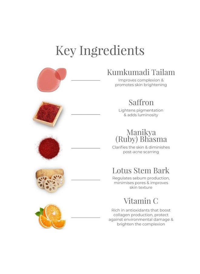 Kumkumadi Night Cream | Ayurvedic Face Cream With Vitamin C | For Pigmentation & Acne Scars | With Kumkumadi Tailam