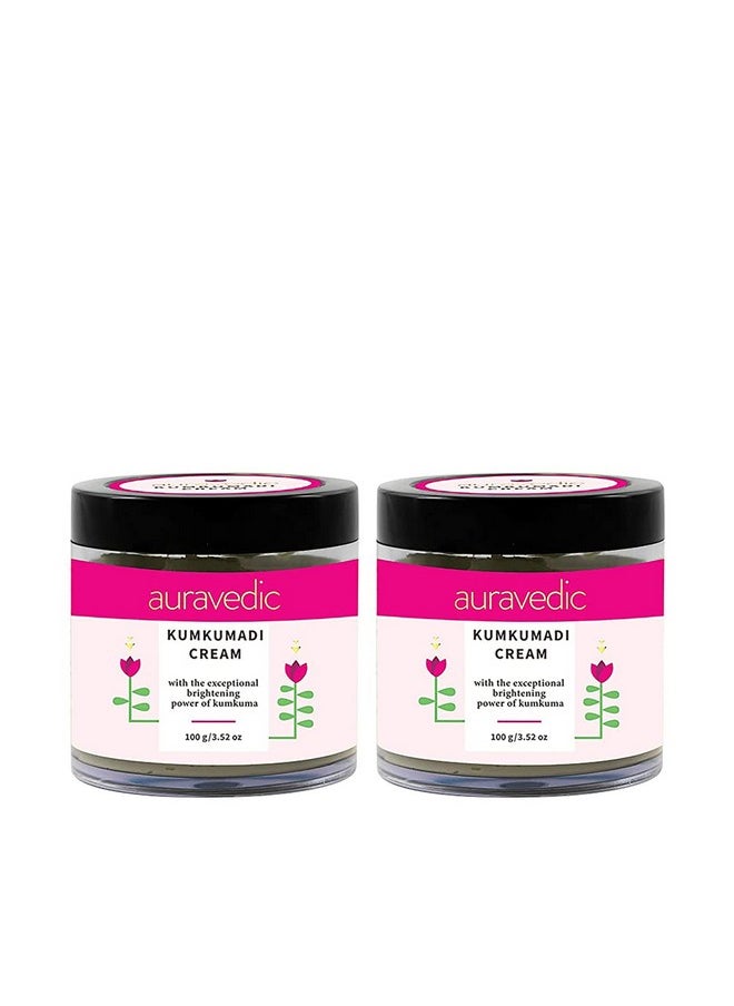 Kumkumadi Tailam Face Cream With Kumkumadi Oil Kumkumadi Cream Pack Of 2 Each100Gms. Kumkumadi Face Cream For Women Men