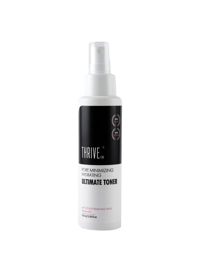 Pore-Minimizing Ultimate Toner | Clinically Proven | 36% Pore Reduction In 8 Weeks | Hydrating Face Toner For Glowing & Firm Skin | Hesperidin & Hyaluronic Acid | Men & Women | 100Ml
