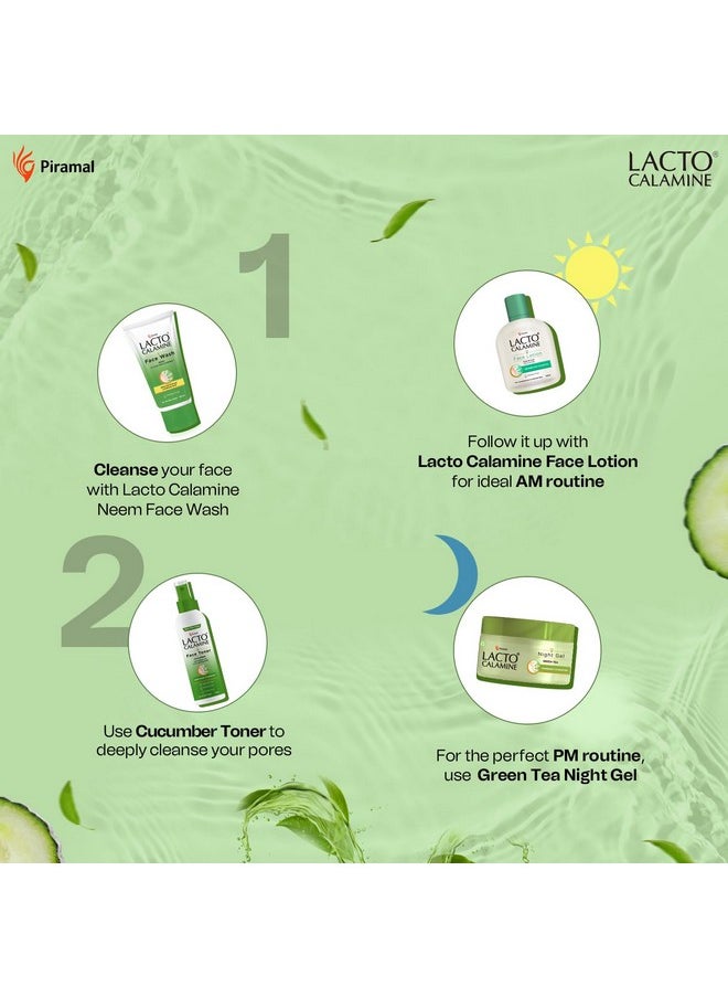 Face Toner With Cucumber | 120Ml Each-Pack Of 3 | Deep Pore Cleansing | Open Pores Tightening With Green Tea & 2% Niacinamide For Cool & Hydrated Skin | No Sulphate, Alcohol & Parabens