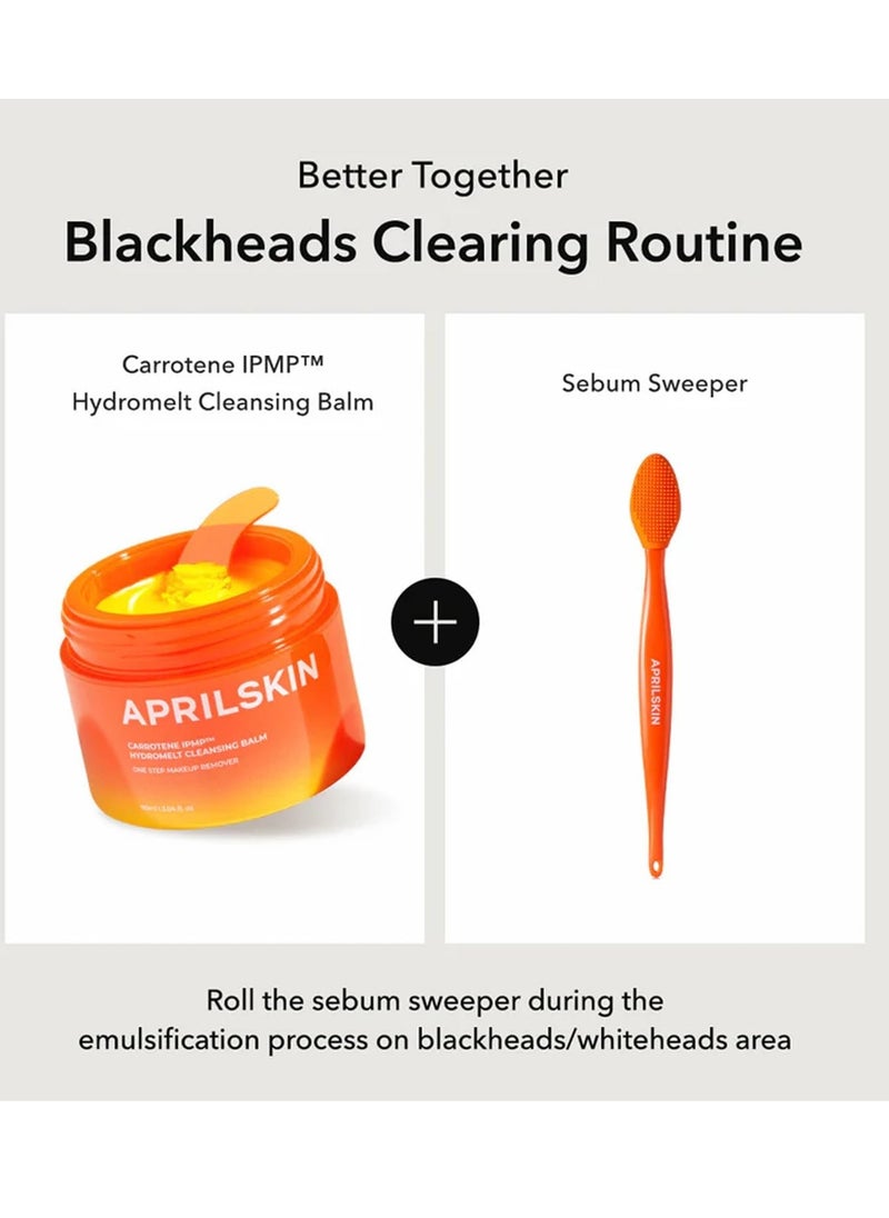 APRILSKIN Pore Cleansing Facial Silicone Brush | for Blackheads Removal & Face Scrubber | Gentle Exfoliation | Deep Pore Cleaning Massager | Pairs with Aprilskin's Carrotene Cleansing Balm