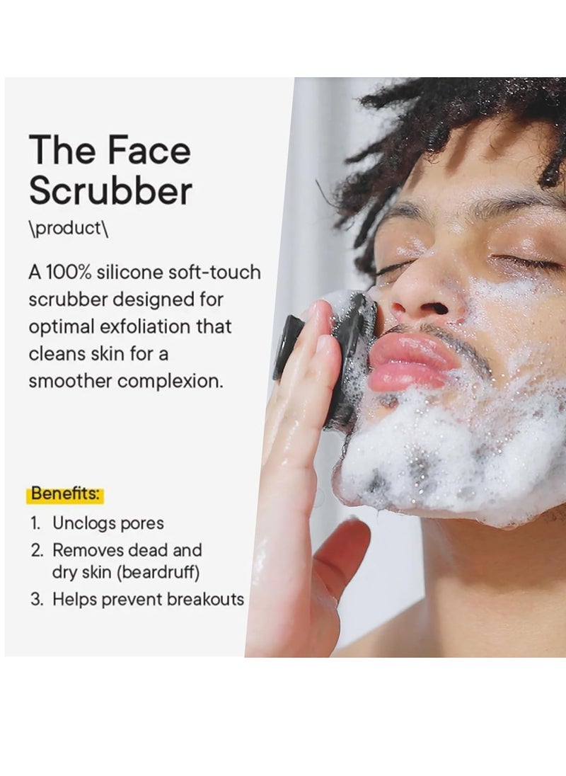 VWMYQ Face Scrubber, Silicone Face Scrubber for Men, Facial Cleansing Brush Silicone Face Wash Brush Manual Waterproof Cleansing Skin Care Face Brushes for Cleansing and Exfoliating