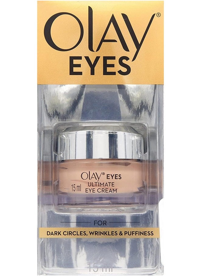 Eye Cream | Reduces Dark Circle, Wrinkles And Puffiness | With Peptides And Niacinamide | Normal, Oily, Dry & Combination Skin L Paraben & Sulphate Free | (15Ml, (Ultimate Eye Cream)