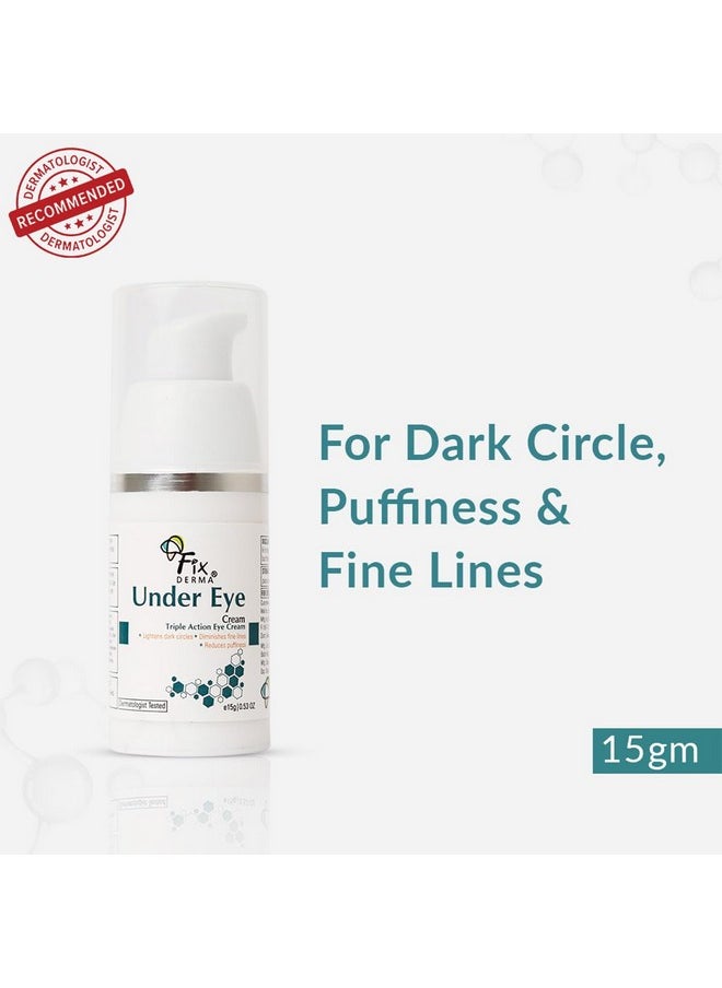 Under Eye Cream | For Dark Circles| Controls Puffiness | Diminishes Under Eye Ageing | Prevents Fine Lines | Sooths Under Eye| Youthful Eyes | Safe & Effective Cream| Paraben Free- 15G