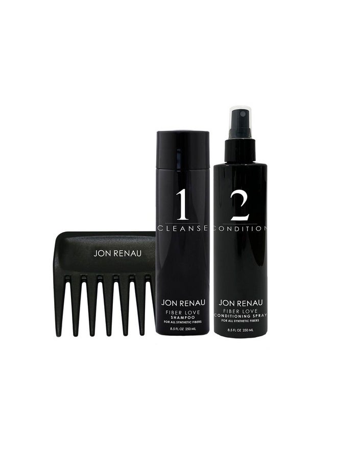 Synthetic Hair Care Kits (2 Piece 8 Oz Bundle)