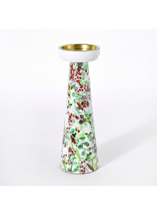 Berry Enamelled Pillar Candleholder 10 x 30 x 10 cm