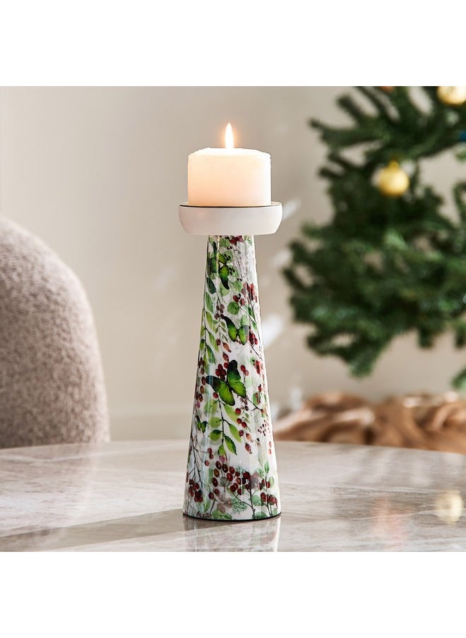 Berry Enamelled Pillar Candleholder 10 x 30 x 10 cm