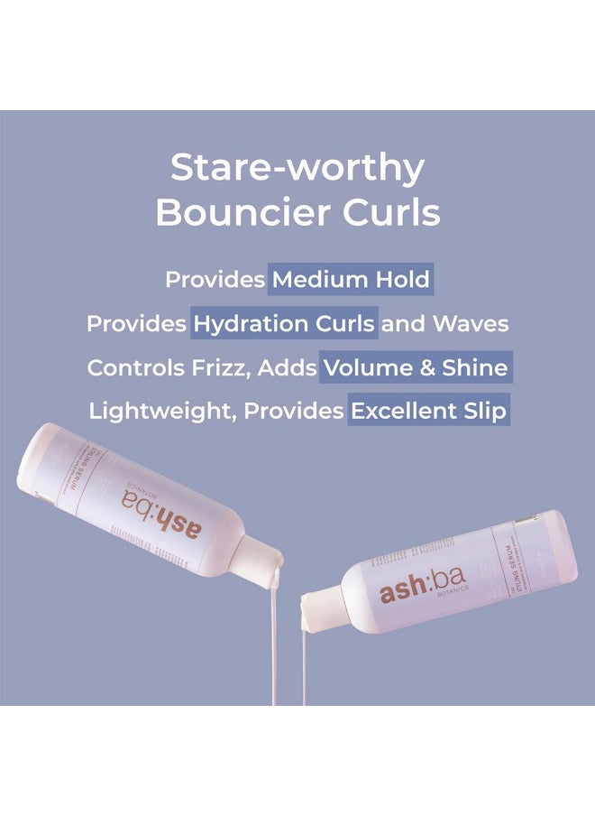Curl Styling Serum Gel With Hyaluronic Acid | Provides Intense Hydration, Frizz Control, Bouncy & Shiny Hair | Lightweight, Non Sticky Hair Gel For Curly Hair, For Men & Women - 237Ml