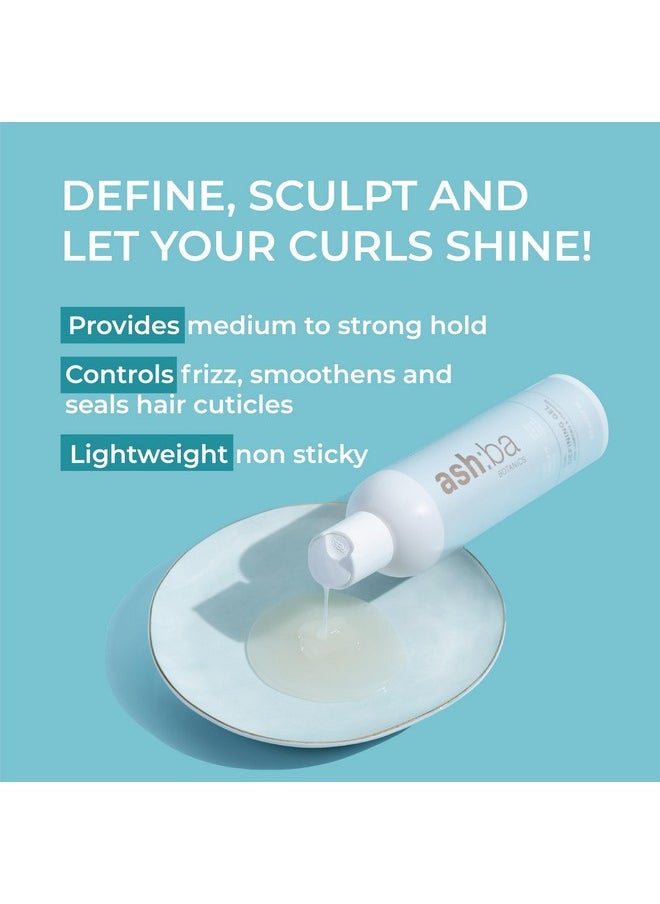 Curl Defining Gel For Curly & Wavy Hair | Enhances Curls, Controls Frizz & Medium-Strong Hold For Women & Men| With Rosemary, Amino Proteins & Chamomile | Silicone Free - 237 Ml