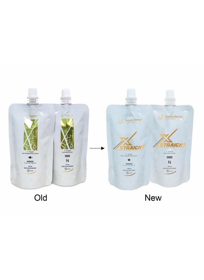 X-Straight Hair Straightening Cream Set (Intense Cream + Neutralizing Cream) 125Ml Each