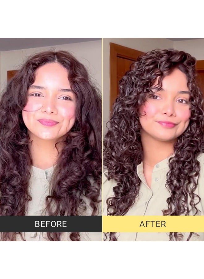 Curl Gel For Frizzy, Wavy, Curly Hair | Natural Long-Lasting Hold & Definition | Tames Frizz | Aloe Vera, Abyssinian Seed Oil, Argan Oil & Soy Protein | No Sulphate,Paraben,Silicone | 150Ml X 1