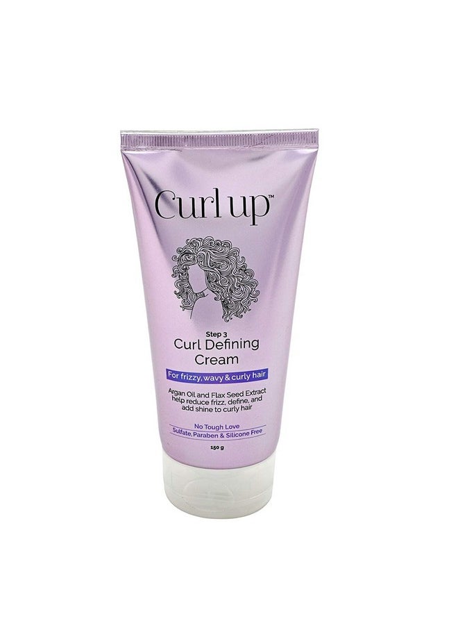 Curl Defining Cream - All In One Leave In Conditioner Moisturizes, Enhances Natural Curl Definition & Provides Medium Hold To Dry Frizzy, Wavy & Curly Hair 150G